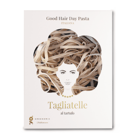 greenomic good hair day pasta, tagliatelle al tartufo