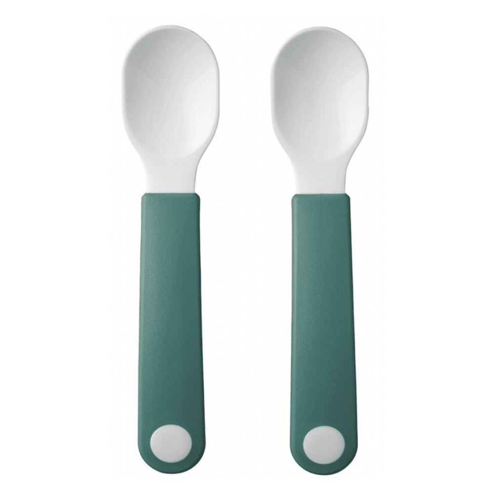 mepal lernlöffel-set mio 2 stück - verschiedene farben - dunkelblau