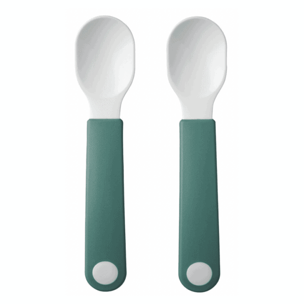 mepal lernlöffel-set mio 2 stück - verschiedene farben - dunkelblau