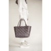 handed by flechtkorb paris shopper, espresso brown