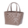 handed by flechtkorb paris shopper, espresso brown