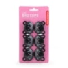 kikkerland tütenclips schwarze katzen, 6er set