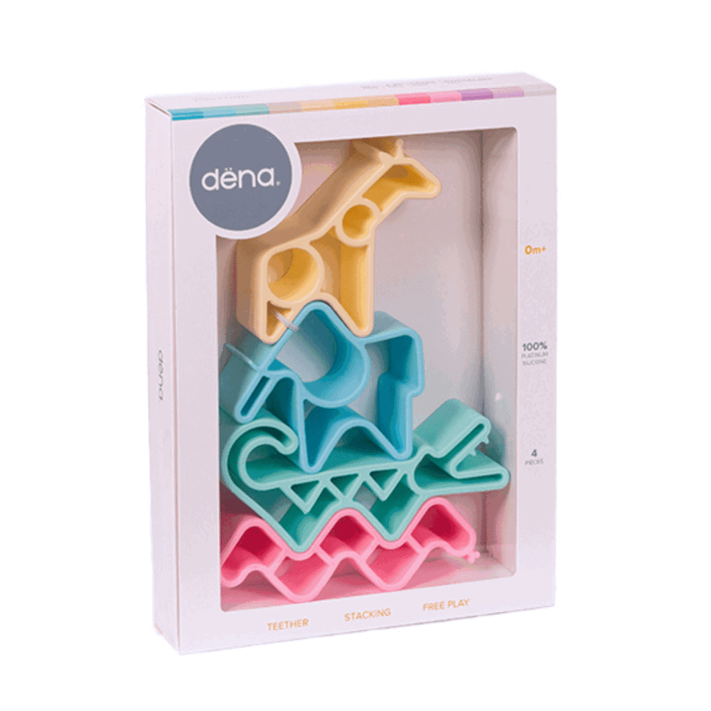 dena, silikonförmchen "animals"