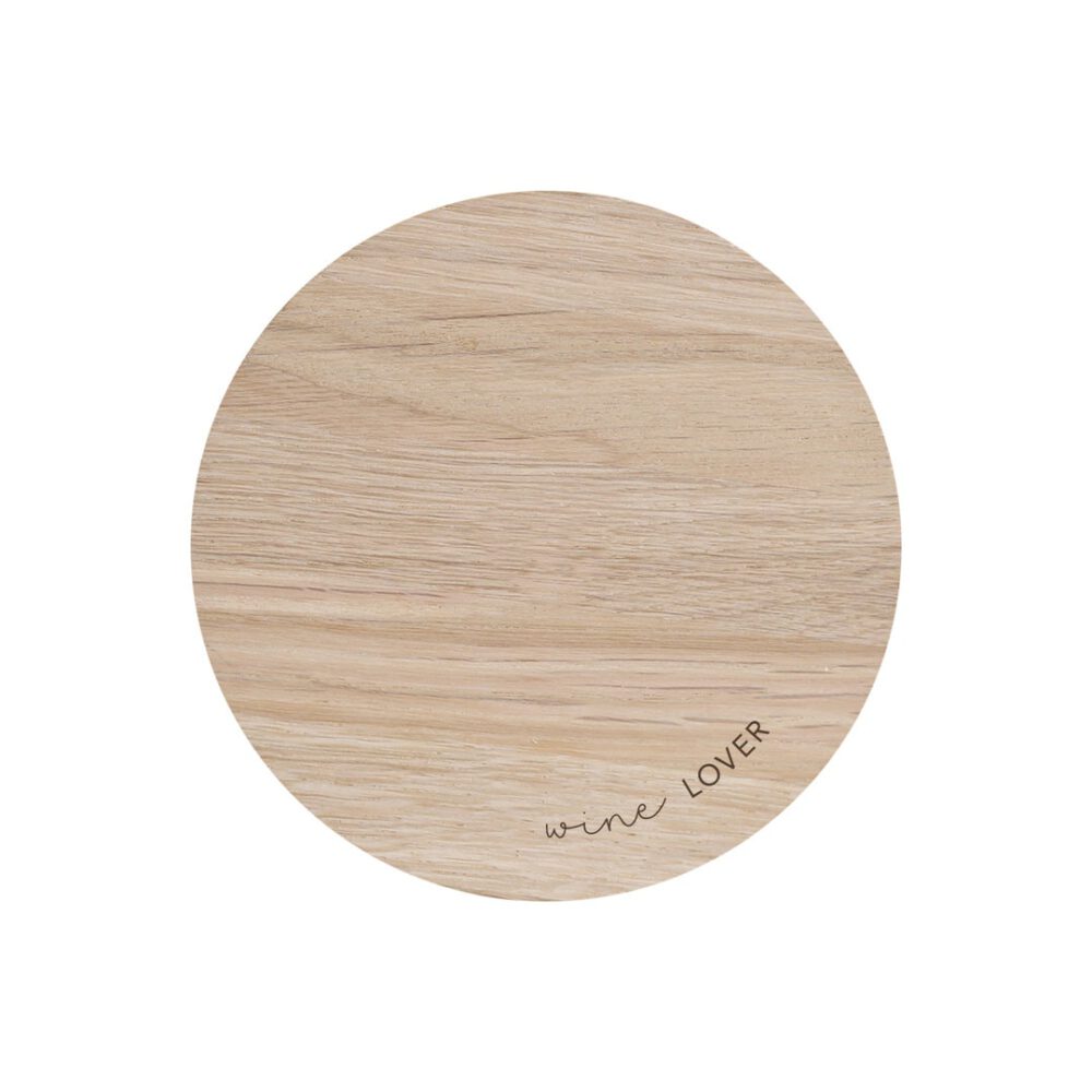 eulenschnitt untersetzer eiche "wine lover"