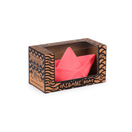 oli & carol badespielzeug "origami boat", 2 farben - pink