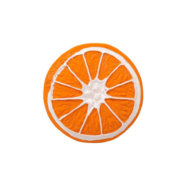 oli & carol, beißspielzeug "clementino the orange"