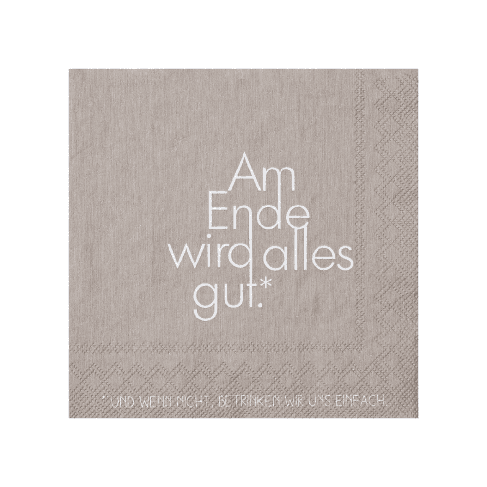 rÄder papierservietten “am ende wird alles gut"