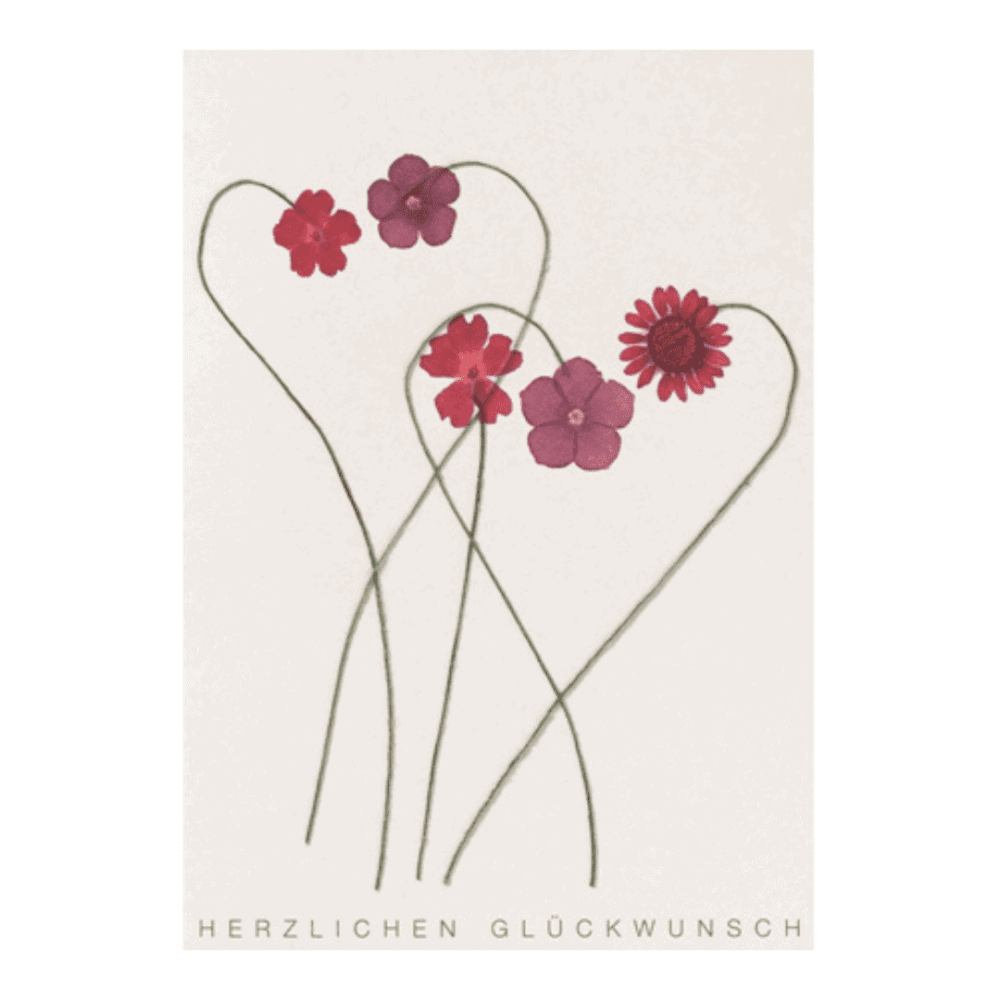 rÄder karte "herzblüten"