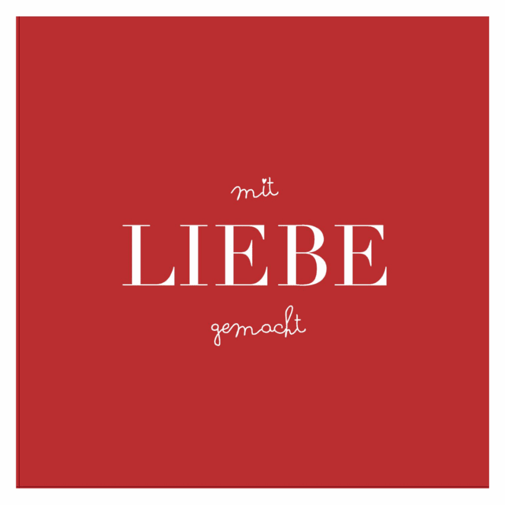 rÄder papierservietten “mit liebe gemacht"