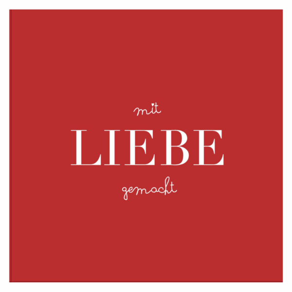 rÄder papierservietten “mit liebe gemacht"