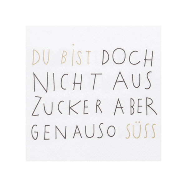 rÄder papierservietten “nicht aus zucker"