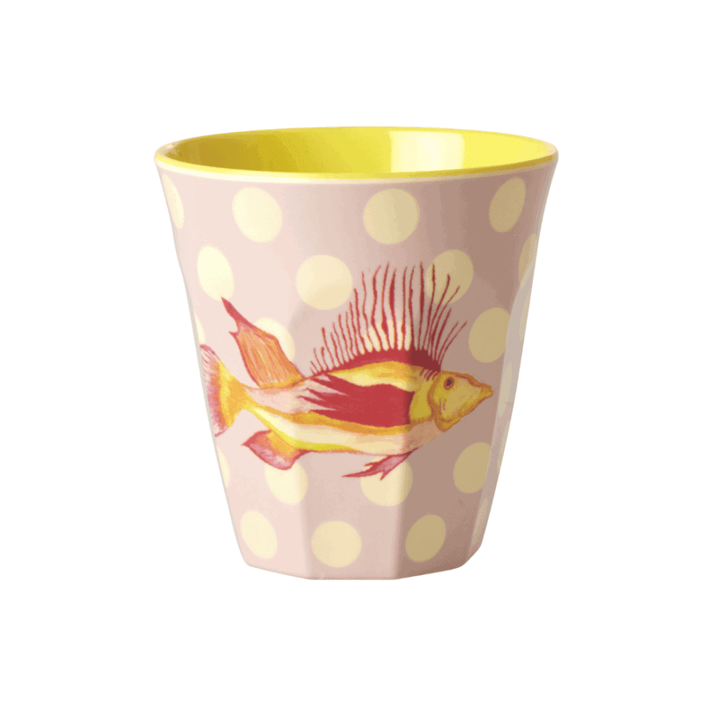 rice becher "fish print lavender"