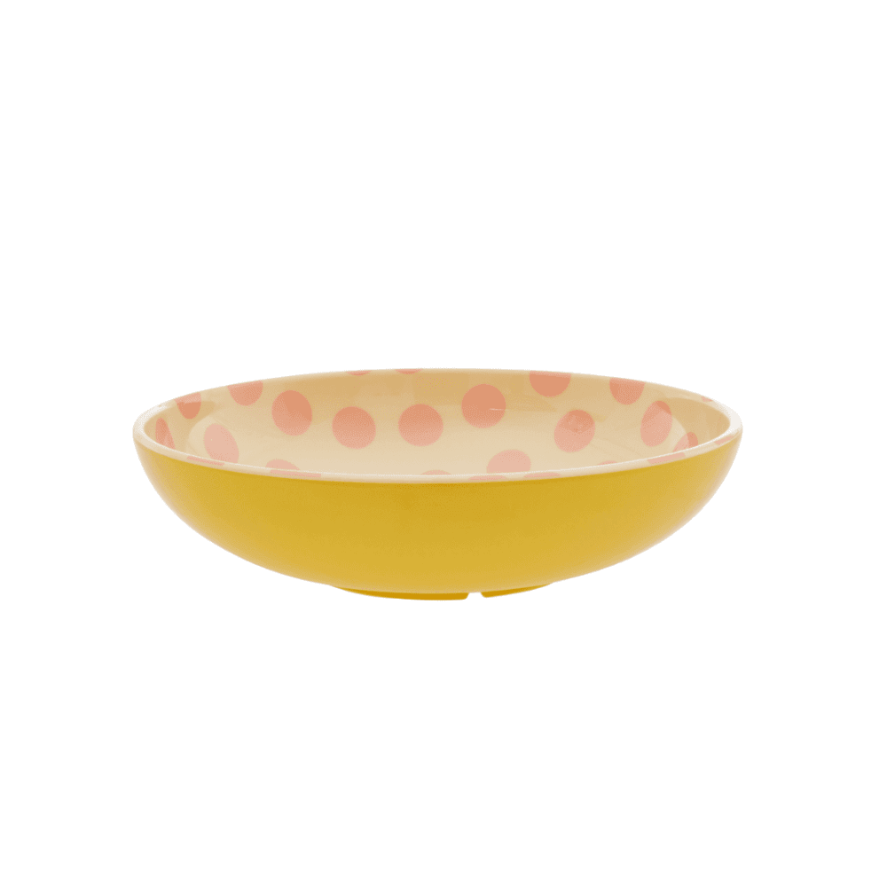 rice salatschale "pink dot print"