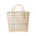 rice korbtasche large mit karomuster, navy-blau