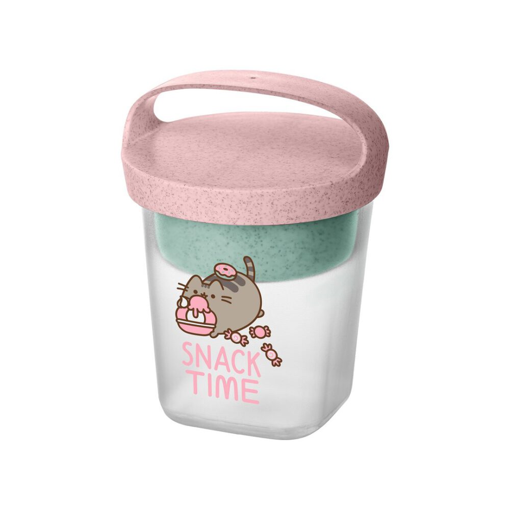 koziol snackpot "pusheen" 500ml, organic pink