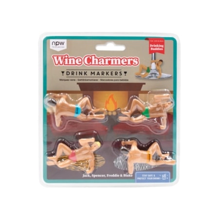 npw drink markers "wine charmers", 4er set