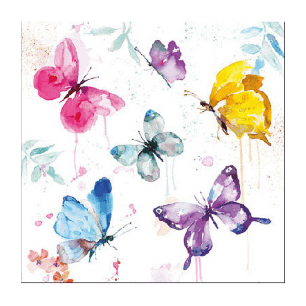 ambiente, papierservietten "butterfly collection"
