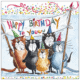 ambiente, papierservietten "cats birthday", 33 cm