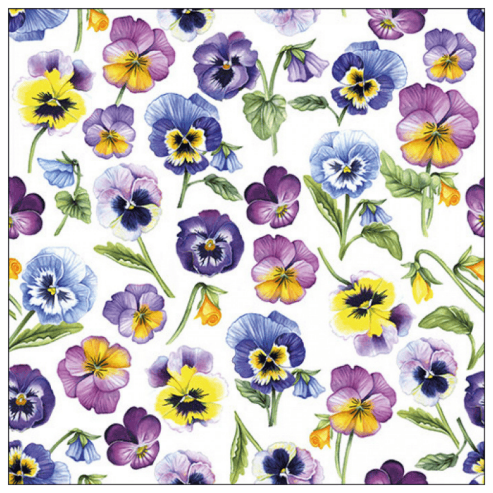 ambiente, papierservietten "pansy all over", 33 cm