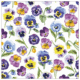 ambiente, papierservietten "pansy all over", 33 cm