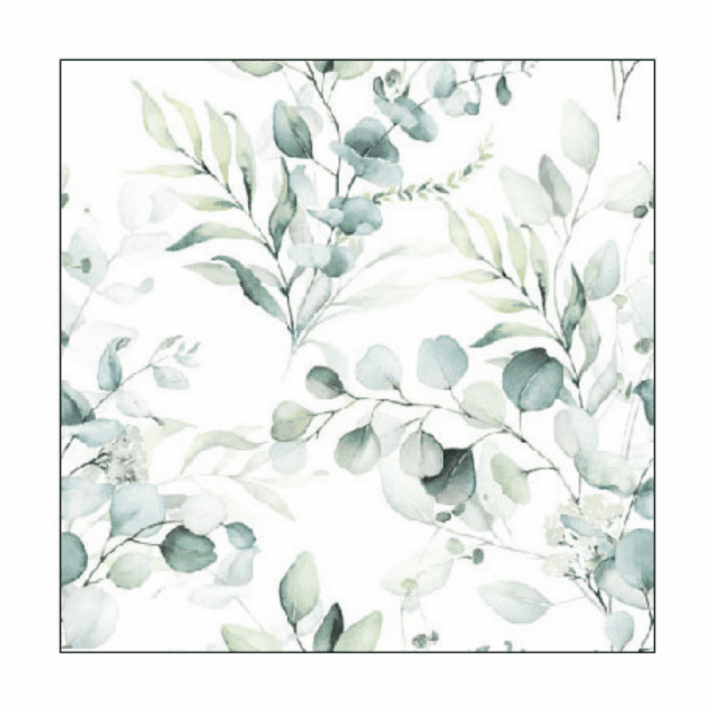 ambiente, papierservietten "eukalyptus all over", 25 cm