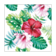 ambiente, papierservietten "hibiscus floral white", 25 cm