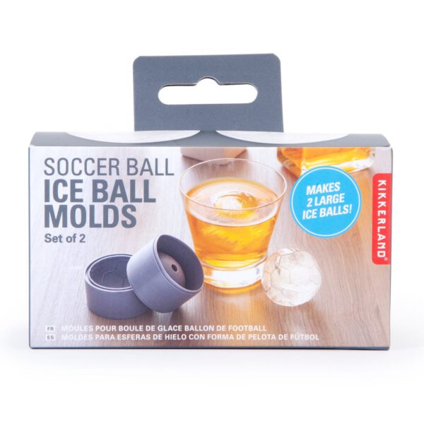 kikkerland fußball eiswürfelformen, 2er set