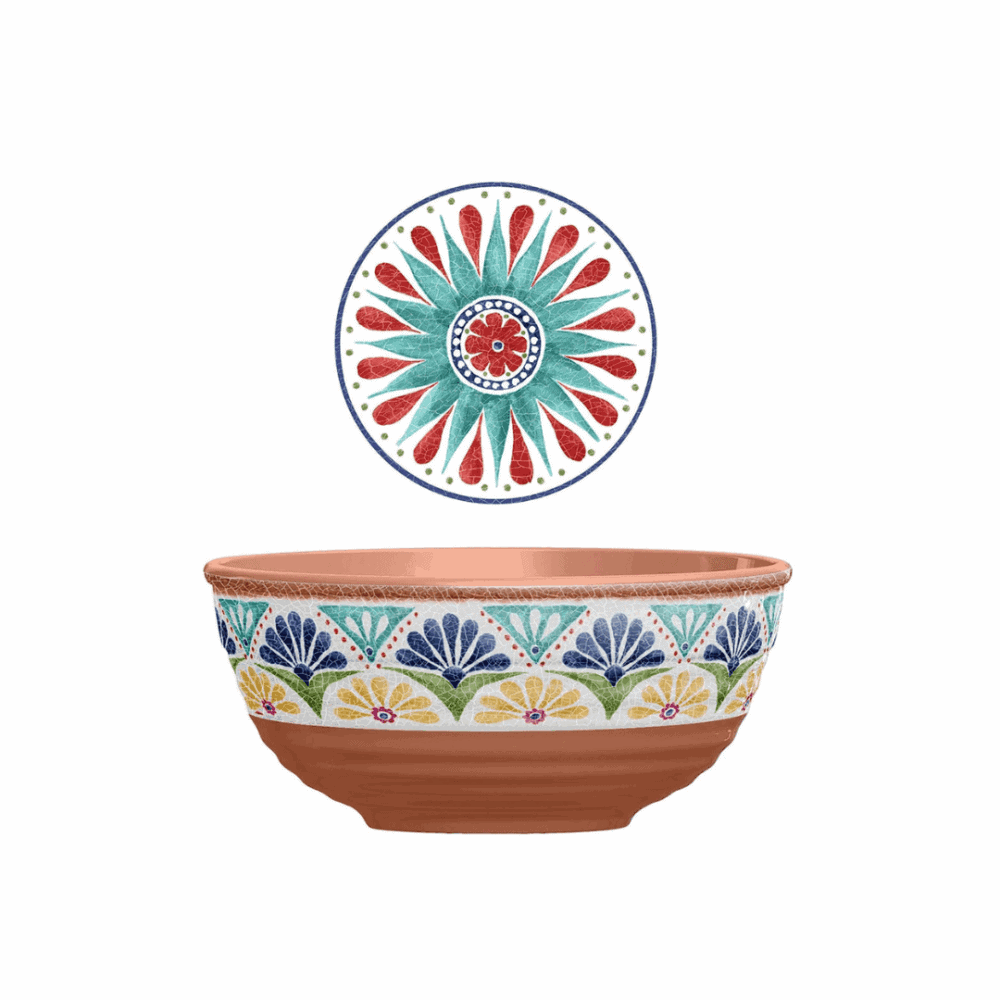 serafino zani, kleine melamin-servier-schale "porto"