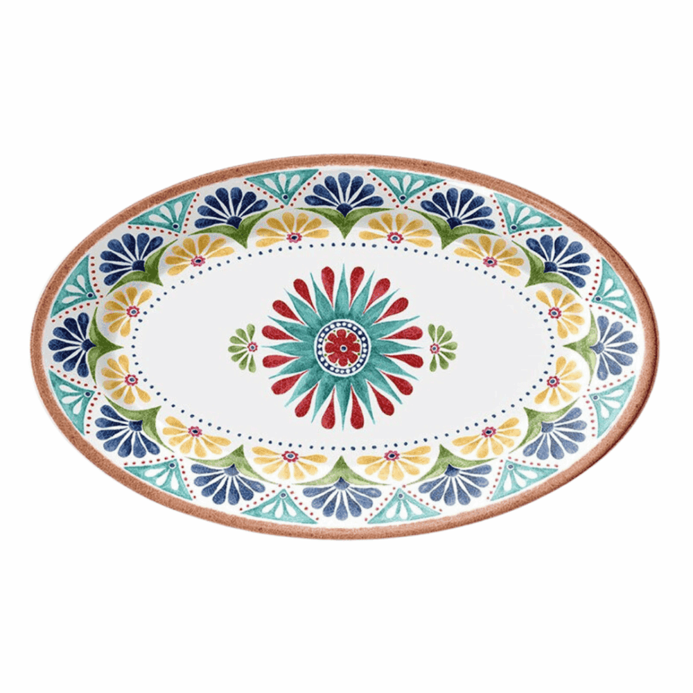 serafino zani servier-tablett, oval "porto"
