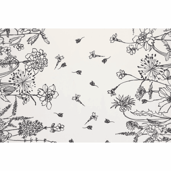 tischtuch mirha acryl mit schmetterlingen, beige