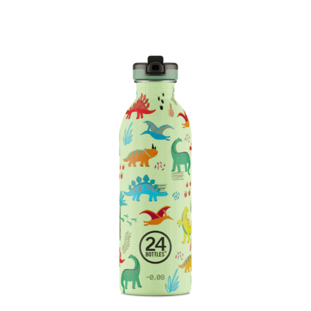 24bottles trinkflasche kids 500 ml mit sportverschluss - diverse motive - jurassic friends