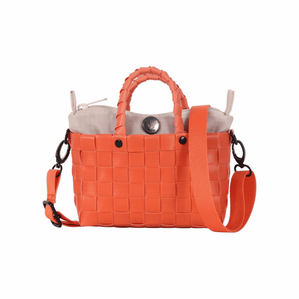 handed by umhängetasche pepper, coral orange