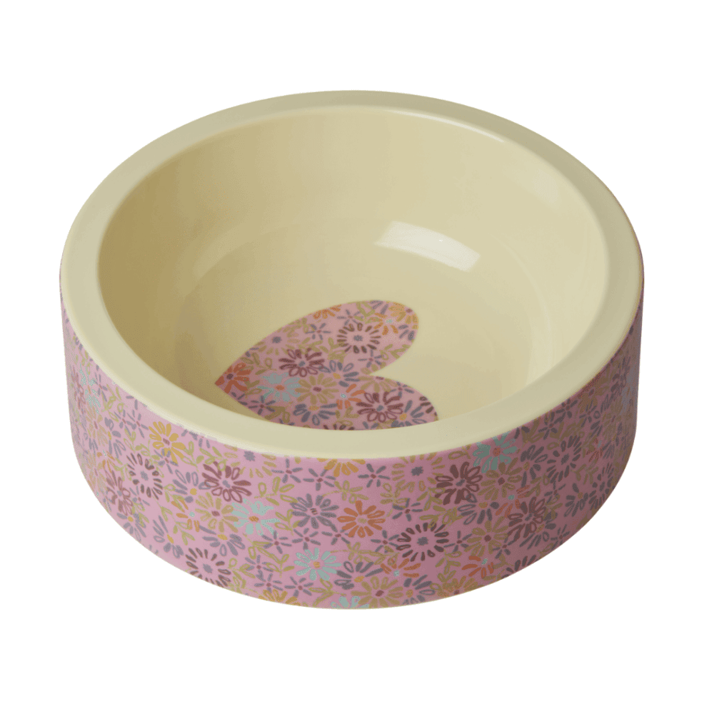 rice hundenapf "flower heart", 2 schalen