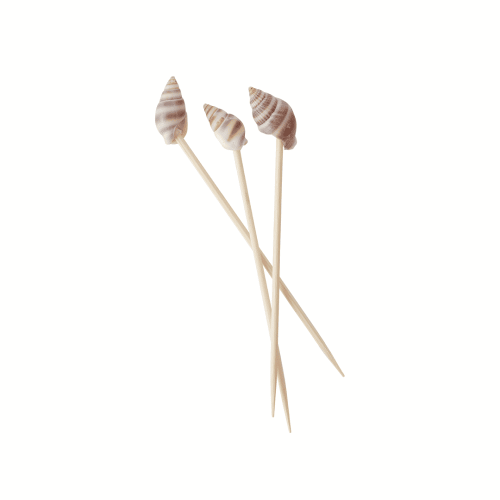 rice zahnstocher mit muscheln