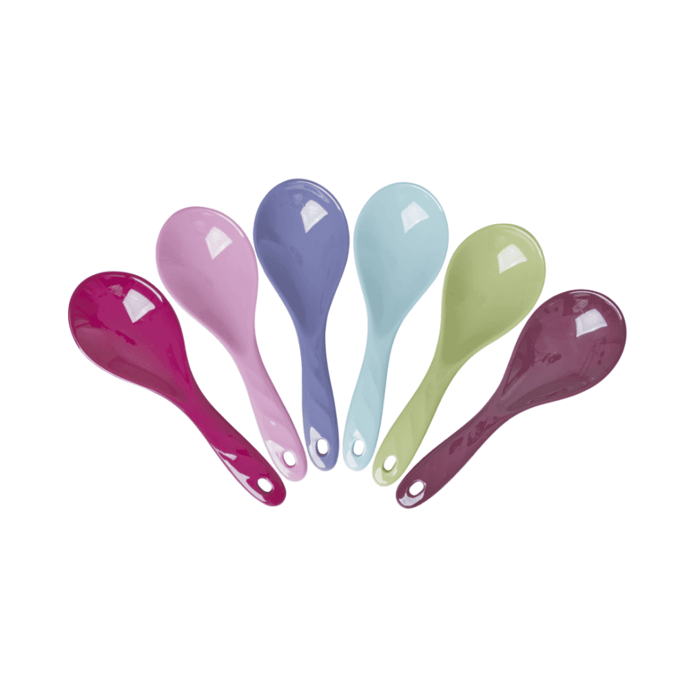 rice melamin salat-löffel, mehrere farben - pink