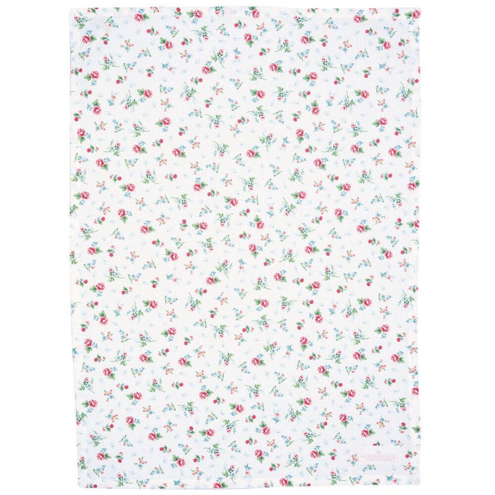 greengate geschirrtuch 'alma' white