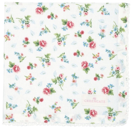 greengate stoffserviette mit spitze 'alma' petit white
