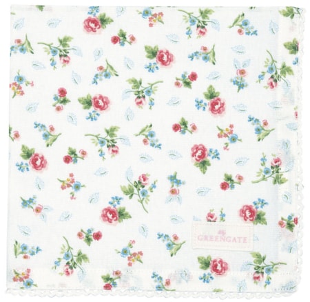 greengate stoffserviette mit spitze 'alma' petit white