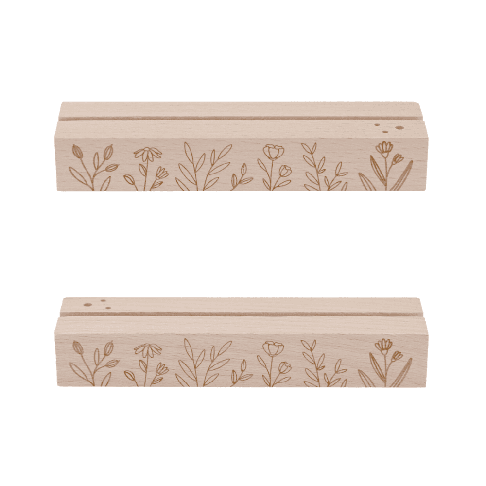 eulenschnitt blumen- und kartenständer “blumenwiese" 2er set