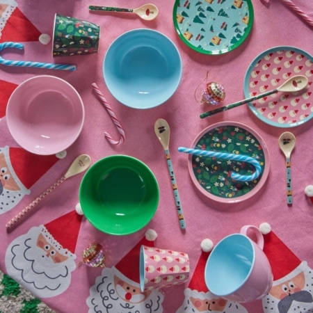 rice becher "happy holiday" print