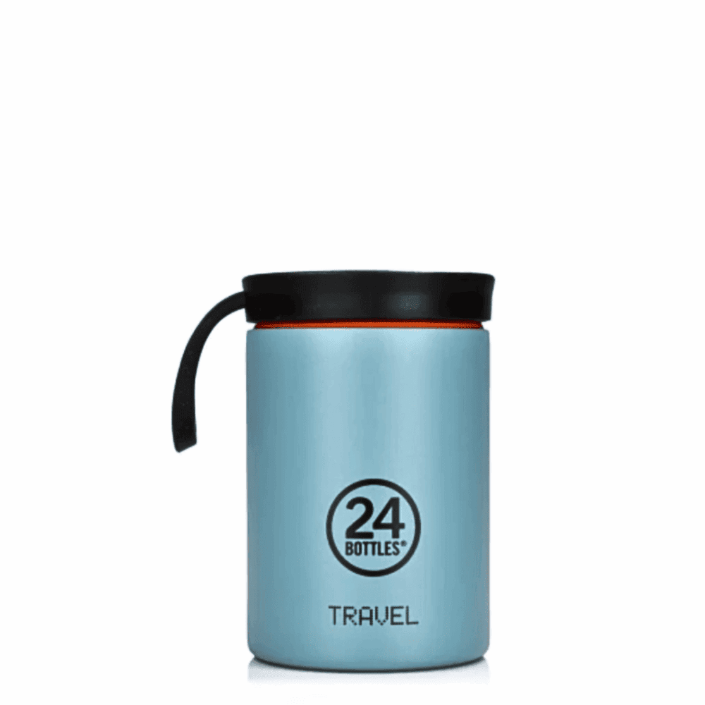 24bottles thermos snackbox 350 ml, diverse farben und motive - powder blue