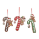 goodwill christbaumanhänger "candy cane gingerbread", 3 farben - braun