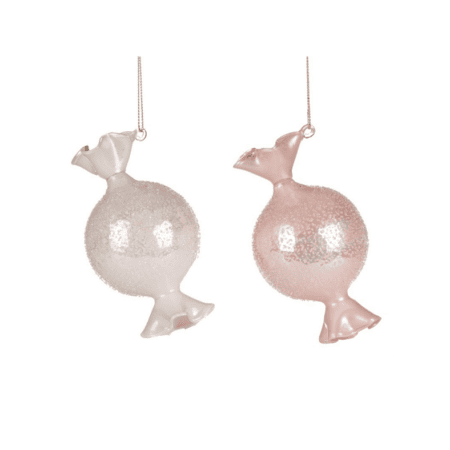 goodwill christbaumanhänger "crush candy", 2 farben - weiß