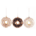 goodwill christbaumanhänger "sprinkle donut", 3 farben - nude