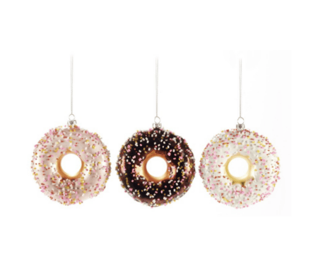 goodwill christbaumanhänger "sprinkle donut", 3 farben - nude