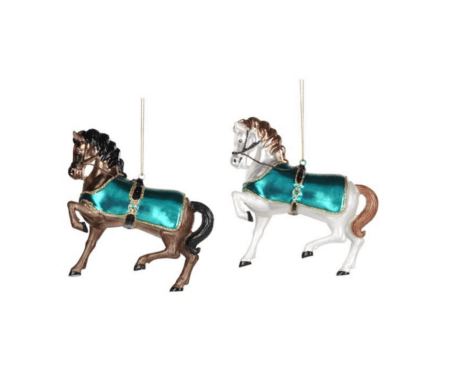 goodwill christbaumanhänger "equestrian horse", 2 farben - braun