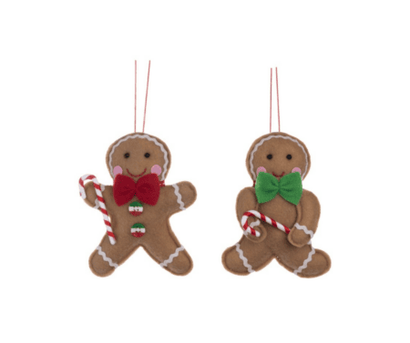 goodwill christbaumanhänger "gingerbread", 2 farben - rot
