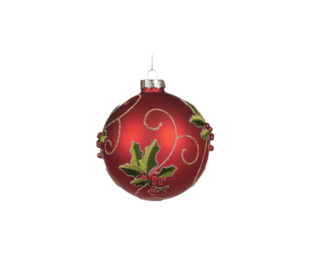 goodwill christbaumkugel "holly berry matte"