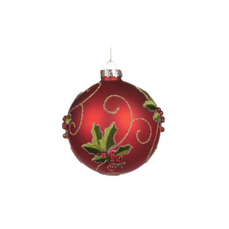 goodwill christbaumkugel "holly berry matte"