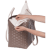 handed by flechtkorb "go! shopper", hazel brown, l